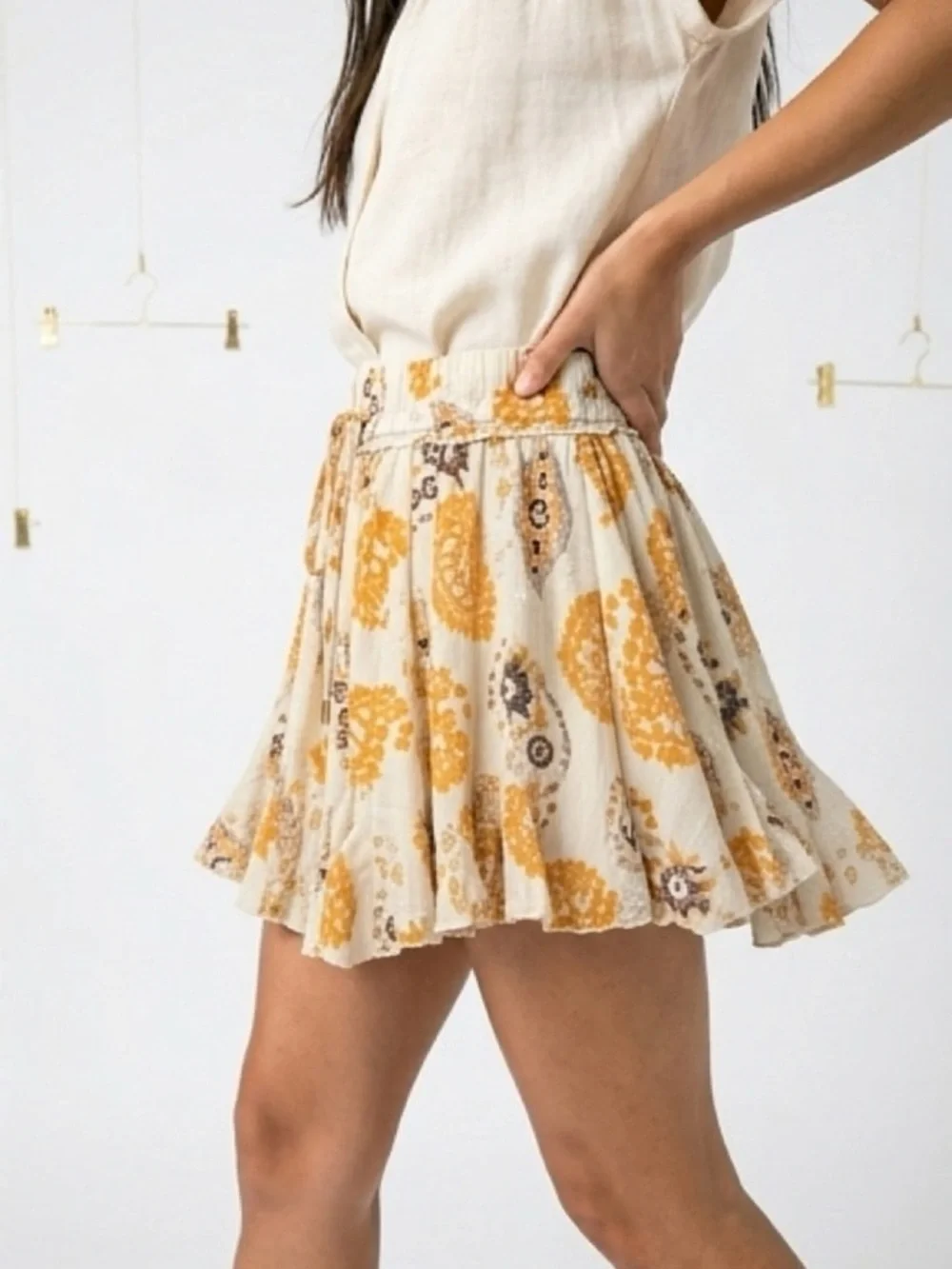 Bishop + Young Splendor Flare Skirt‎ In Montecito / NWT / Size XS